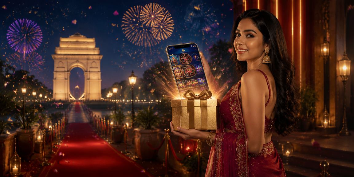 Delhi India Gate with 1ace betting platform interface